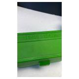 Case Guard 50 green plastic 30-30 and other and .44 mag ammo cartridge boxes