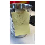 .357 MAG coffee can half full of shells with small coffee can of primed ready to load shells