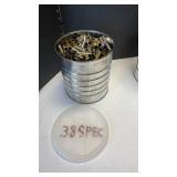 .38 special coffee can full of shells