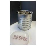 .38 special coffee can full of shells