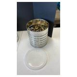 9mm coffee can nearly full of shells