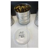 .45 coffee can full of shells