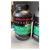 Winchester component 231 ball powder (both mostly full)