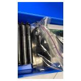 Assorted magazines and speed loaders