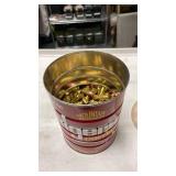 Coffee can just over half full Federal .45 ammunition