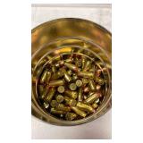 Coffee can just over half full Federal .45 ammunition