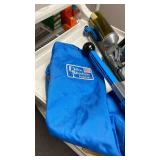 Dillon Precision reloading press with carry bag and bins