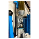 Dillon Precision reloading press with carry bag and bins
