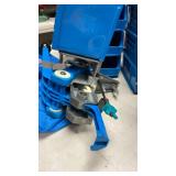 Dillon Precision reloading press with carry bag and bins