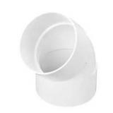 PVC S&D 45 Degree Elbow, 6 in. Hub X Hub