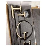 BWE 6-Piece Modern Bath Hardware Set, Brushed Gold