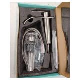 Waterfall Single Hole Single Handle Modern Bathroom Sink Faucet with Deckplate and Pop-Up Drain in Brushed Nickel