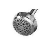 6-Spray Patterns with 1.8 GPM 3.6 in. Wall Mount Fixed Shower Head in Chrome
