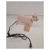 JONATHAN Y Penelope 11.75 in. Modern Industrial Iron Feline LED Kids Lamp, Pink