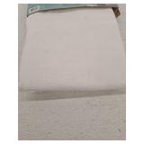 Spa 251 Waffle Complete Shower Curtain With Detachable Liner Bedding