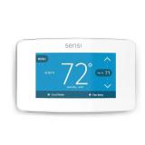 Emerson - Sensi Touch Smart Programmable Wi-Fi Thermostat-Works with Alexa, C-Wire Required - White