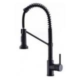 Tahanbath Kitchen Faucet with Pull Out Sprayer Brushed Nickel Stainless Steel Single Handle Kitchen Sink Faucet