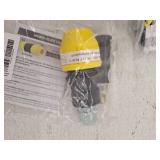 HOME-FLEX 1  Polypropylene Underground Yellow Poly Gas Pipe Conversion Fitting, 2 Pack