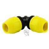 1-1/4 in. IPS DR 11 Underground Yellow Poly Gas Pipe 90-Degree Elbow