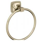 Amerock Bh36092 Stature 7-9/16  Wall Mounted Towel Ring - Gold