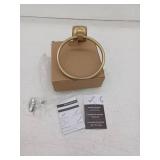 Amerock Bh36092 Stature 7-9/16  Wall Mounted Towel Ring - Gold