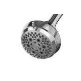 6-Spray Patterns with 1.8 GPM 3.6 in. Wall Mount Fixed Shower Head in Chrome