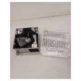 50 CFM Ceiling/Wall Mount No Cut Clip-Lock, Roomside Installation Square Bathroom Exhaust Fan, ENERGY STAR