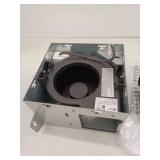 50 CFM Ceiling/Wall Mount No Cut Clip-Lock, Roomside Installation Square Bathroom Exhaust Fan, ENERGY STAR