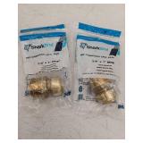 Lot of 2 -SharkBite Push to Connect 3/4 in. Push x 1 in. Dia. Male Brass Adapter