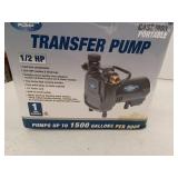 Superior Pump 90050 Transfer Utility Water Pump 1/2 Hp Cast Iron  Black