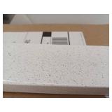 37 in. Cultured Marble Vanity Backsplash in Colorpoint White