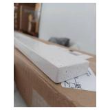 37 in. Cultured Marble Vanity Backsplash in Colorpoint White