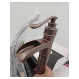 Copper Single Handle Bathroom Faucet with Pop-up Drain