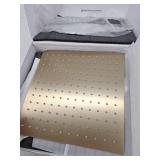 BWE Luxurious Single Handle 2-Spray 12 in. Wall Mount Square Shower Head with Hand Shower Faucet in Brushed Gold