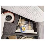 BWE Luxurious Single Handle 2-Spray 12 in. Wall Mount Square Shower Head with Hand Shower Faucet in Brushed Gold