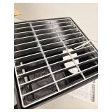 NDS 12 in. Square Catch Basin Drain Kit with 2-Opening Catch Basin Steel Grate 2-Outlet Adapters 1-Outlet Plug