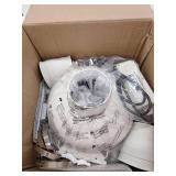 VEVOR 4-3.5 in. Radon Fan Installation Kit, Quiet 260 CFM Radon Mitigation Fan System Kit with 2-Couplers, Pressure Indicator