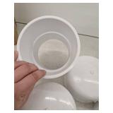 3 DURA 5 in. Schedule 40 PVC Couplings SxS and 2 Slip Caps