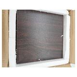 Danya B. Large Laminated Walnut Veneer Corner Wall Mount Shelf