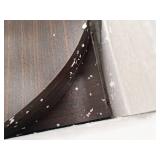 Danya B. Large Laminated Walnut Veneer Corner Wall Mount Shelf