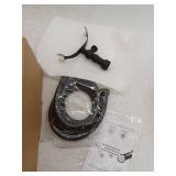 BWE 3-Handle Wall Mount Claw Foot Tub Faucet with Hand Shower in Matte Black