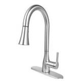 FLOW Classic Series Single-Handle Standard Kitchen Faucet in Brushed Nickel
