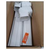 Mini Split Line Set Cover 3 in. W x 15.8 ft. L PVC Decorative Pipe Line Cover for Air Conditioner with 4 Straight Ducts