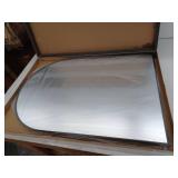 Banbury 24 in. W x 36 in. H Arch mirror Wall Bathroom Vanity Mirror in Brushed Nickel