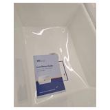 Eridanus Denbigh Crisp White Ceramic 21 in. Single Bowl Farmhouse Apron Kitchen Sink with Bottom Grid and Pop-up Drain