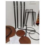 3 Piece Round Pub Set with Metal Base