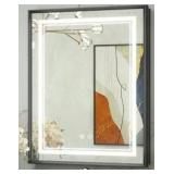 KeonJinn20 in. W x 26 in. H Rectangular Aluminum Alloy Framed Recessed/Surface Mount LED Medicine Cabinet with Mirror