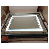 KeonJinn20 in. W x 26 in. H Rectangular Aluminum Alloy Framed Recessed/Surface Mount LED Medicine Cabinet with Mirror