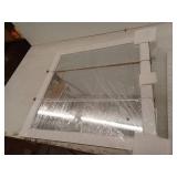 Glacier Bay 24-3/16 in. W x 24 in. H Framed Surface-Mount Tri-View Bathroom Medicine Cabinet with Mirror, White