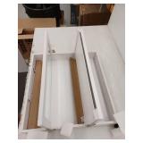 Glacier Bay 24-3/16 in. W x 24 in. H Framed Surface-Mount Tri-View Bathroom Medicine Cabinet with Mirror, White